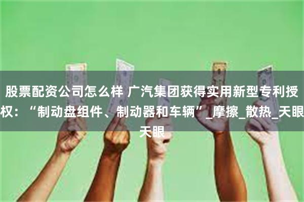 股票配资公司怎么样 广汽集团获得实用新型专利授权：“制动盘组件、制动器和车辆”_摩擦_散热_天眼